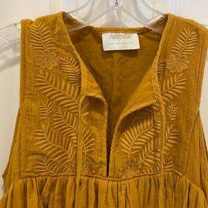 Auguste the Label Midi Dress in Mustard